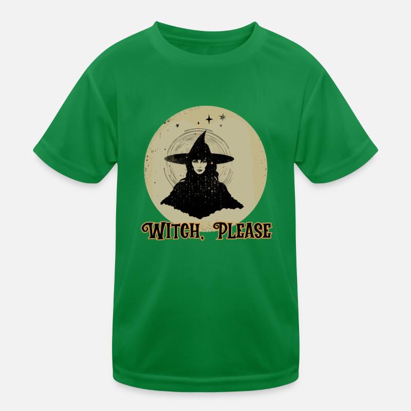 Sorcière, s’il vous plaît, Halloween T-shirt sport Enfant