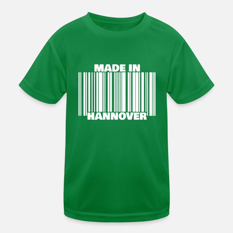 Hannover Barcode Stadt stolz Geschenk Kröpcke made Kinder Funktions-T-Shirt