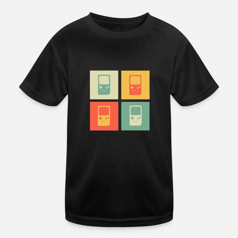 Retrogaming Gaming Ringer Old School Gift 2d Kids Functional T-Shirt