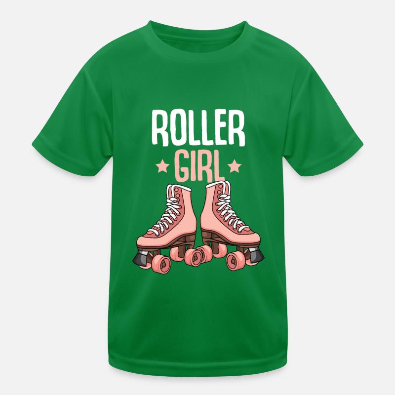 Rollschuhe Roller Girl Roller Skates Rollschuh Kids Functional T-Shirt