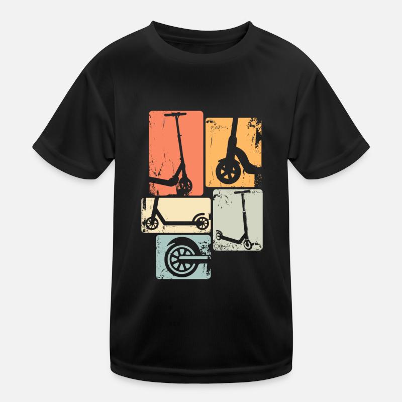 Scooter Scooter Cascade Rétro Trottinette T-shirt sport Enfant