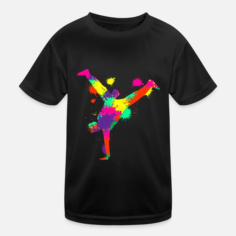 Breakdancer Breakdance Breakdancing Kinder Funktions-T-Shirt