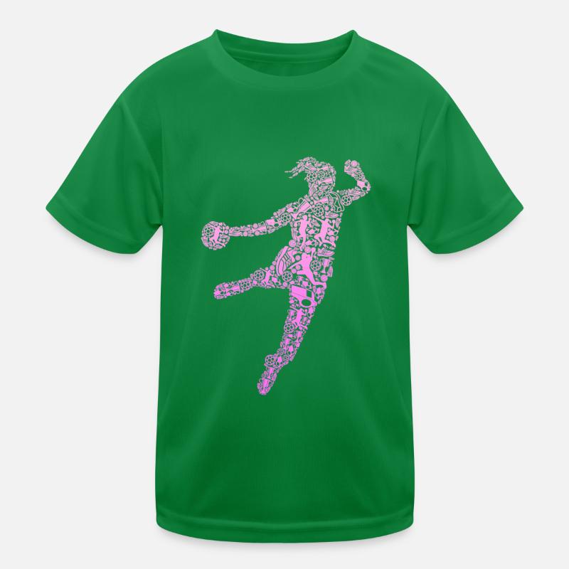 Handball Handballerin Mädchen Kinder Funktions-T-Shirt