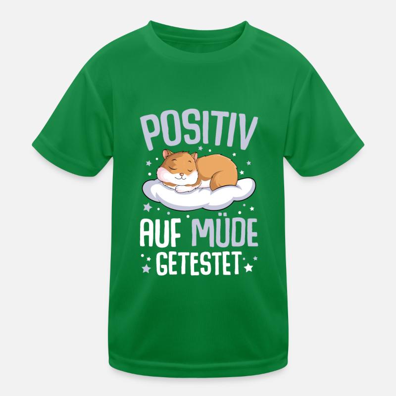 Hamster Positiv Auf Müde Getestet Kinder Funktions-T-Shirt
