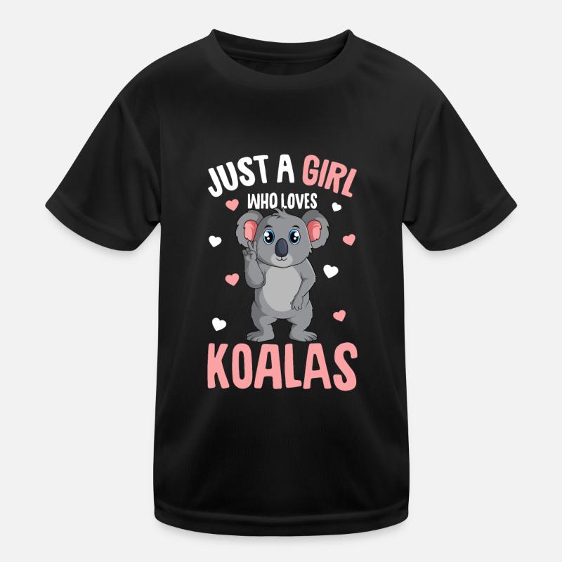 Koala Mädchen Kinder Funktions-T-Shirt