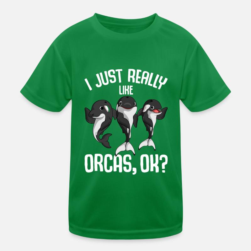Orca Kinder Junge Kinder Funktions-T-Shirt