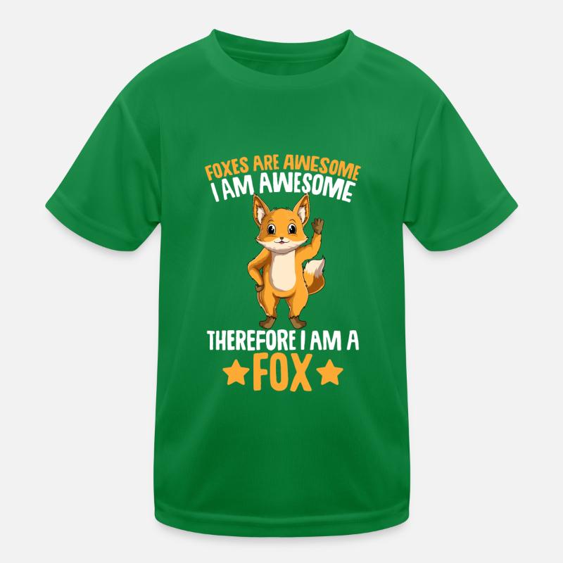 Fuchs Füchse Kinder Kinder Funktions-T-Shirt