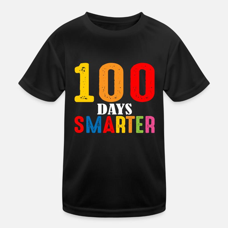 100 Days Smarter Kinder Funktions-T-Shirt