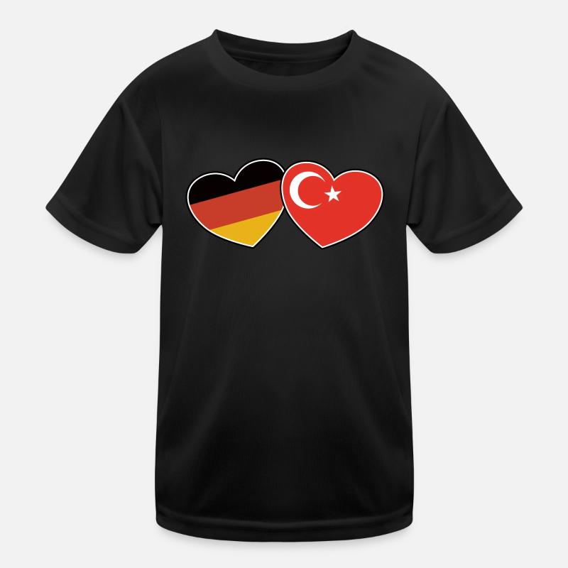 German Turkish Friendship - Gift Kids Functional T-Shirt