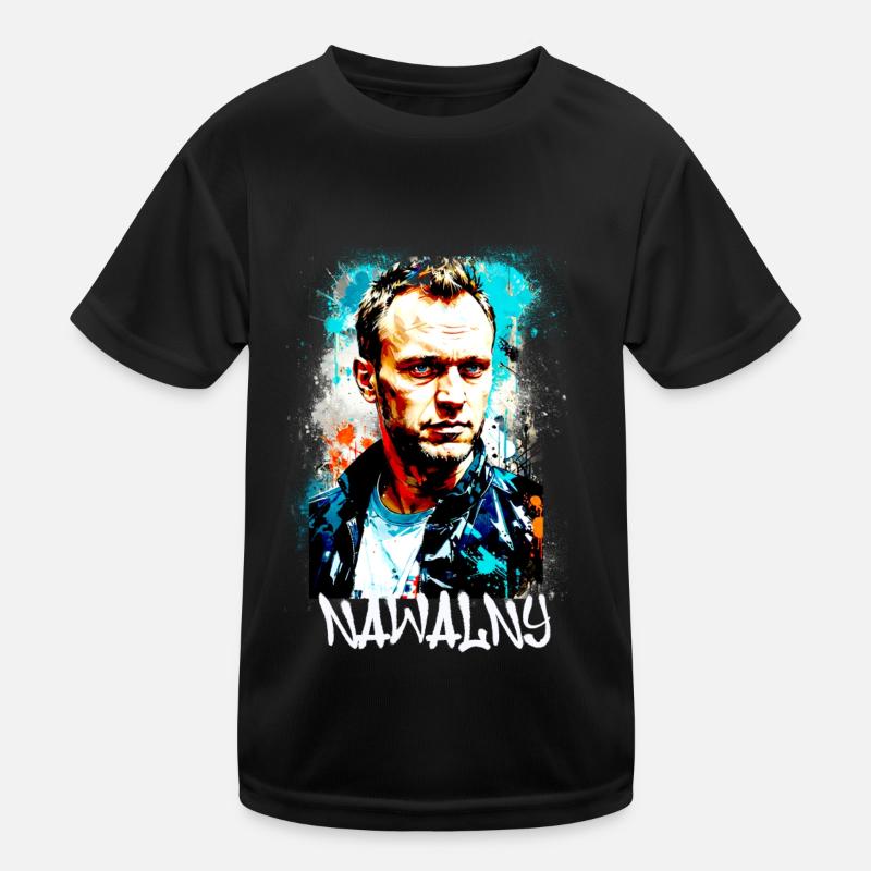 héros,navalny,graffiti,drapeau,russie T-shirt sport Enfant