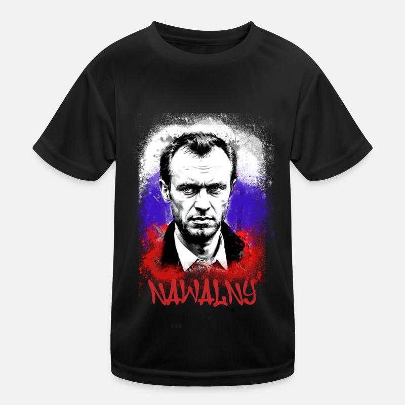 héros,navalny,graffiti,drapeau,russie T-shirt sport Enfant