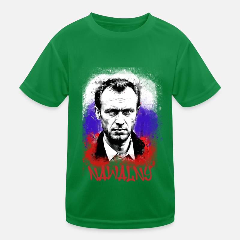 hero,navalny,graffiti,flag,russia Kids Functional T-Shirt
