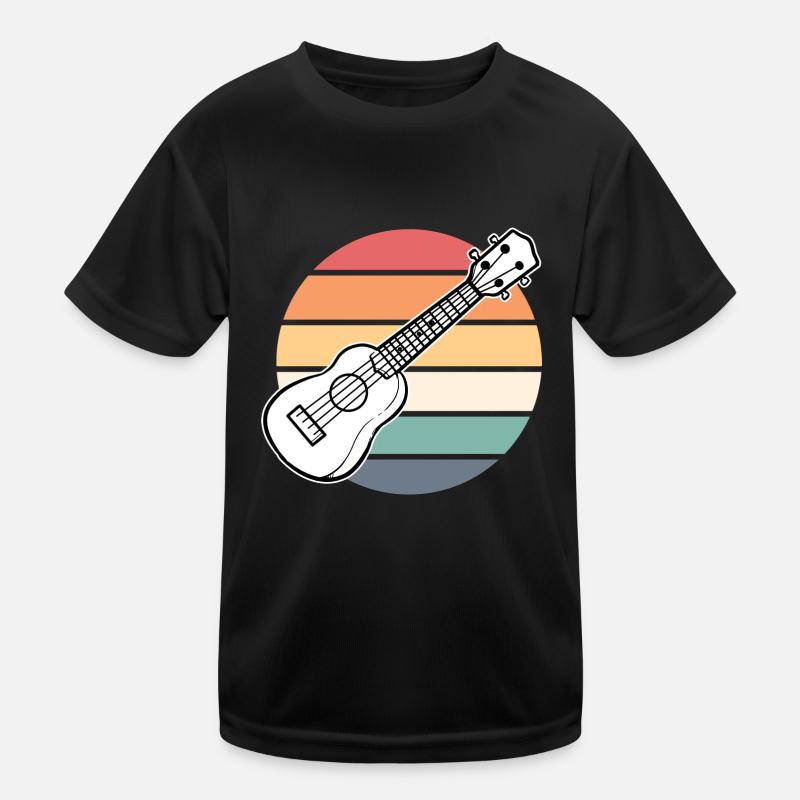 Ukulele Uke Vintage Kids Functional T-Shirt