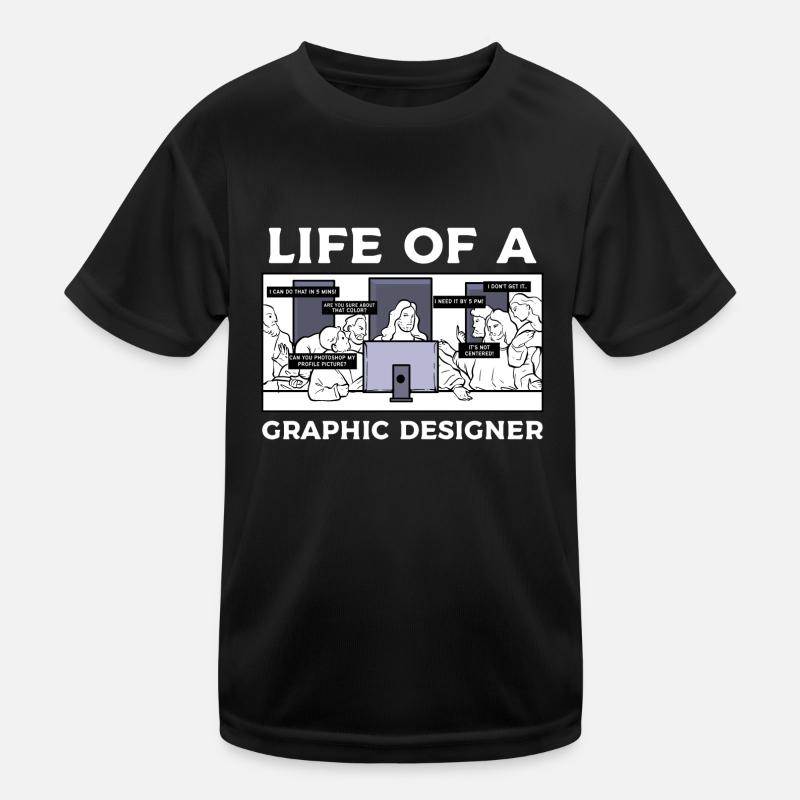 Graphic Designer Graphic Designer Artist Kids Functional T-Shirt