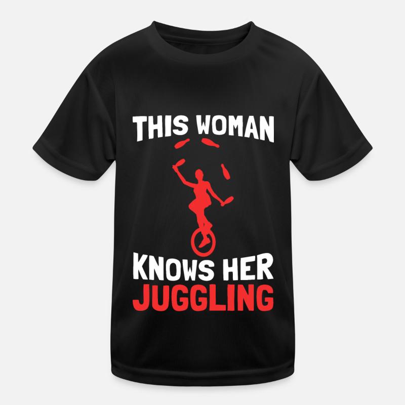 Jonglieren Jongleur Kinder Funktions-T-Shirt