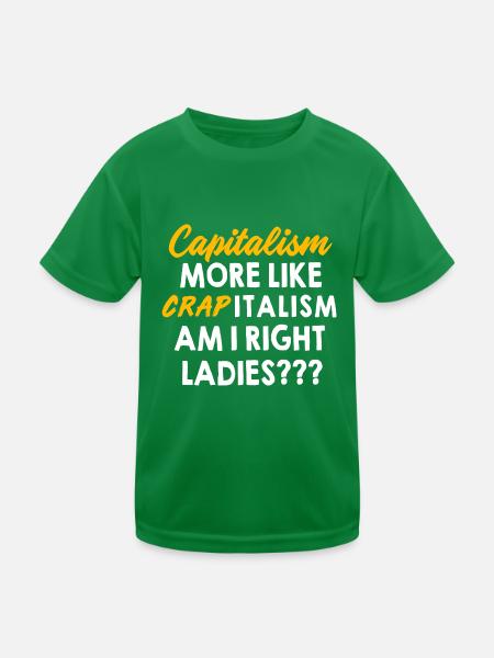 Kommunismus Karl Marx Sozialismus Kapital - Kinder Funktions-T-Shirt - Kelly Green - Vorne