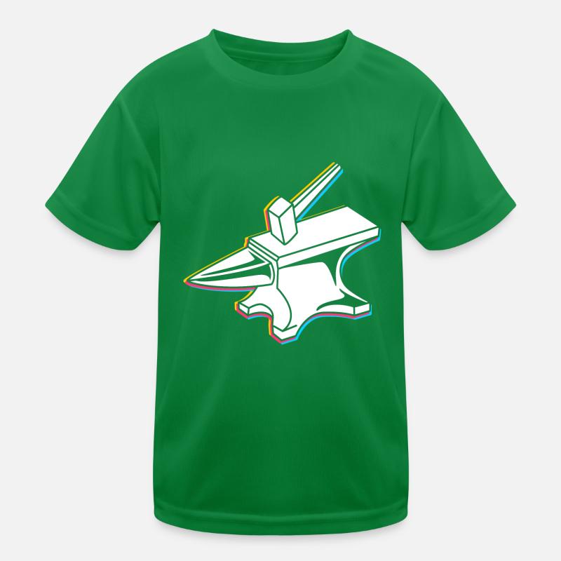 Anvil blacksmithing Kids Functional T-Shirt