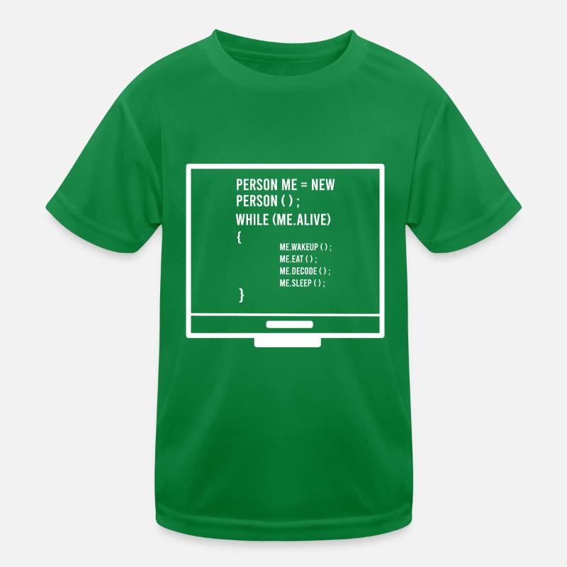 Codierung Programmierung Computerprogrammierer Kinder Funktions-T-Shirt