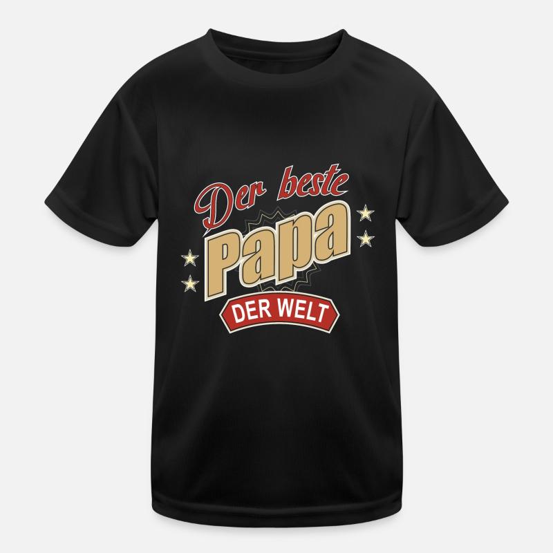 Der beste Papa der Welt - Bester Papa Kinder Funktions-T-Shirt