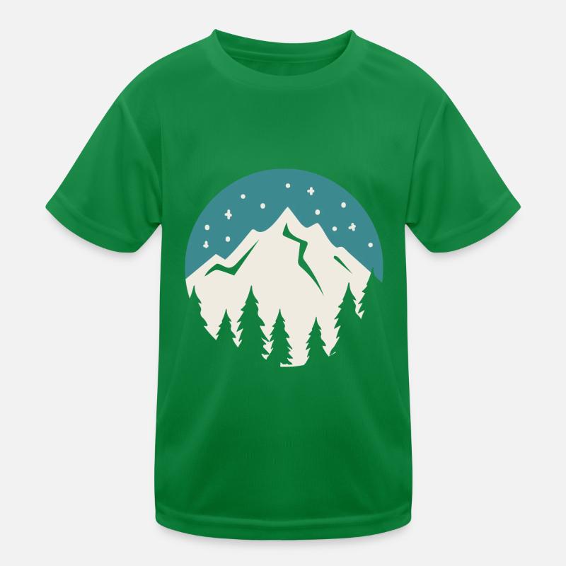 Winter Retro Design Cozy Winter Season Tea Kids Functional T-Shirt