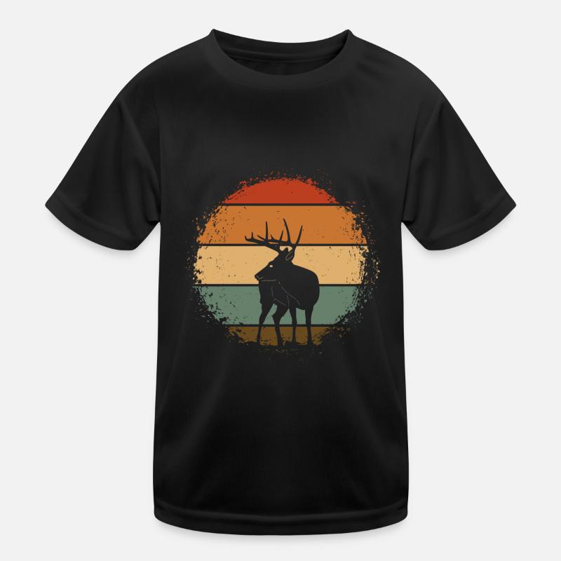 Hirsch Kinder Funktions-T-Shirt