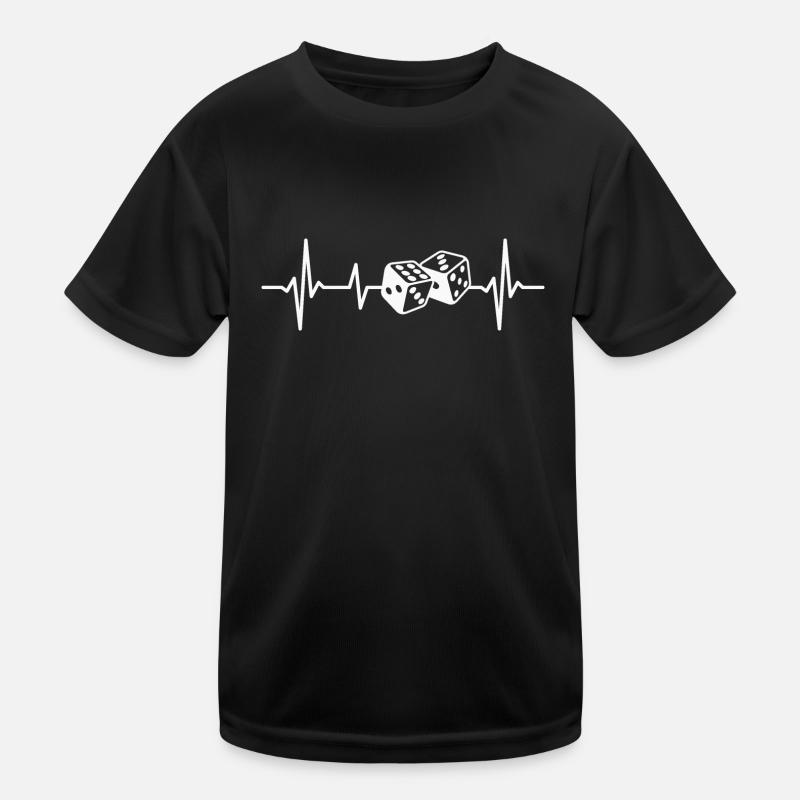 Dice Heartbeat Dice Game Kids Functional T-Shirt