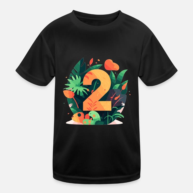 2nd Birthday Jungle Kids Functional T-Shirt