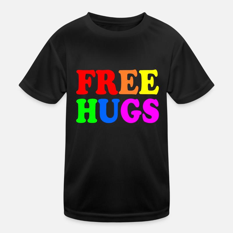 Free hugs Kinder Funktions-T-Shirt