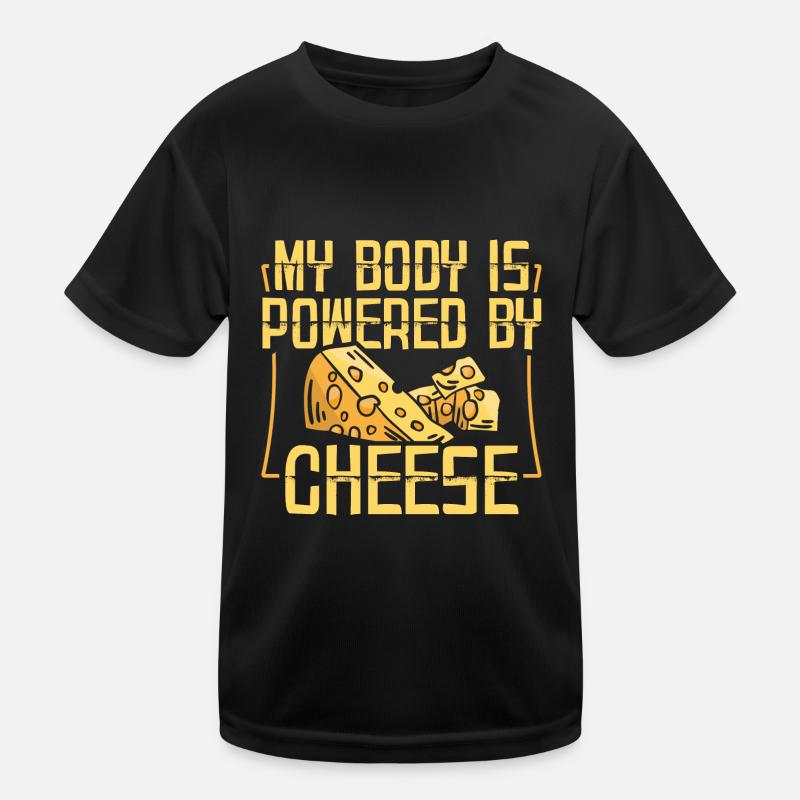 Fromage cadeaux | Mozzarella Gouda Edamer Cheddar T-shirt sport Enfant