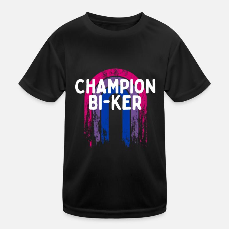 Champion Bi-ker Bisexual LGBTQ Bi Pride LGBT Kinder Funktions-T-Shirt