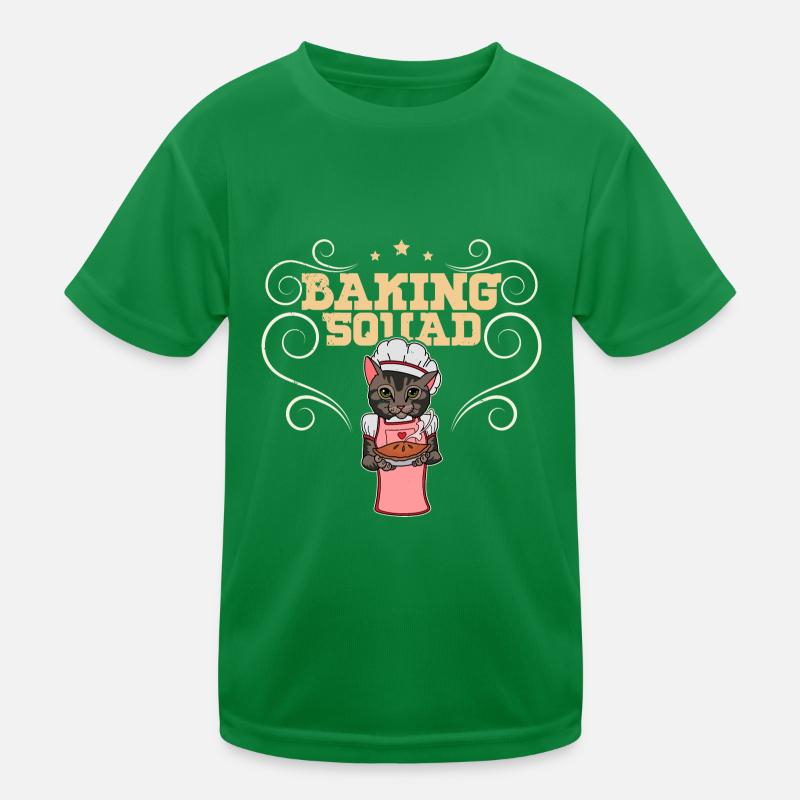 Cat Dessert Pastry Baking Gift Kids Functional T-Shirt