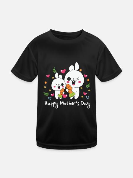happy Mothersday - Kids Functional T-Shirt - black - Front