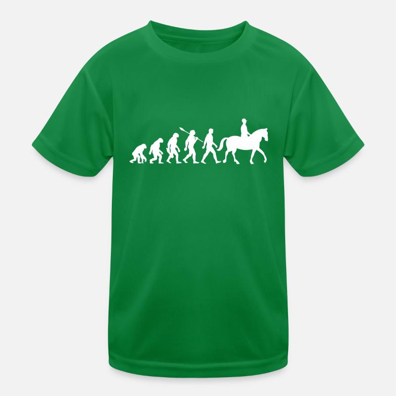 Evolution Reiten - Pferde - Dressur Kinder Funktions-T-Shirt