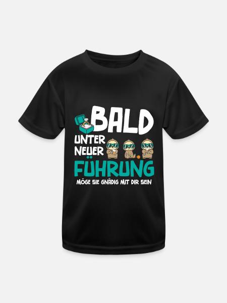 Bald unter neuer Führung - Kinder Funktions-T-Shirt - Schwarz - Vorne