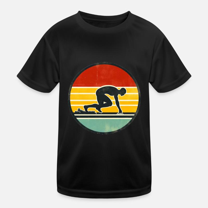 Sprinter - Track And Field 2 Kinder Funktions-T-Shirt