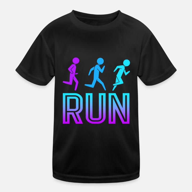 Marathon Marathonläufer Kinder Funktions-T-Shirt