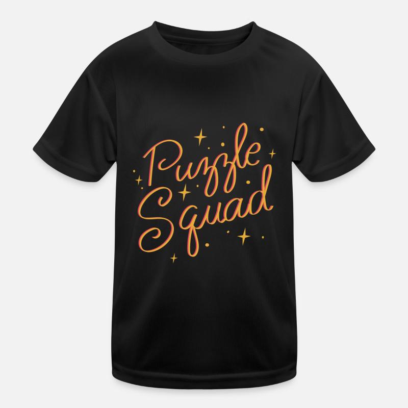 Puzzle Squad Jigsaw Hobby Puzzling Kids Functional T-Shirt