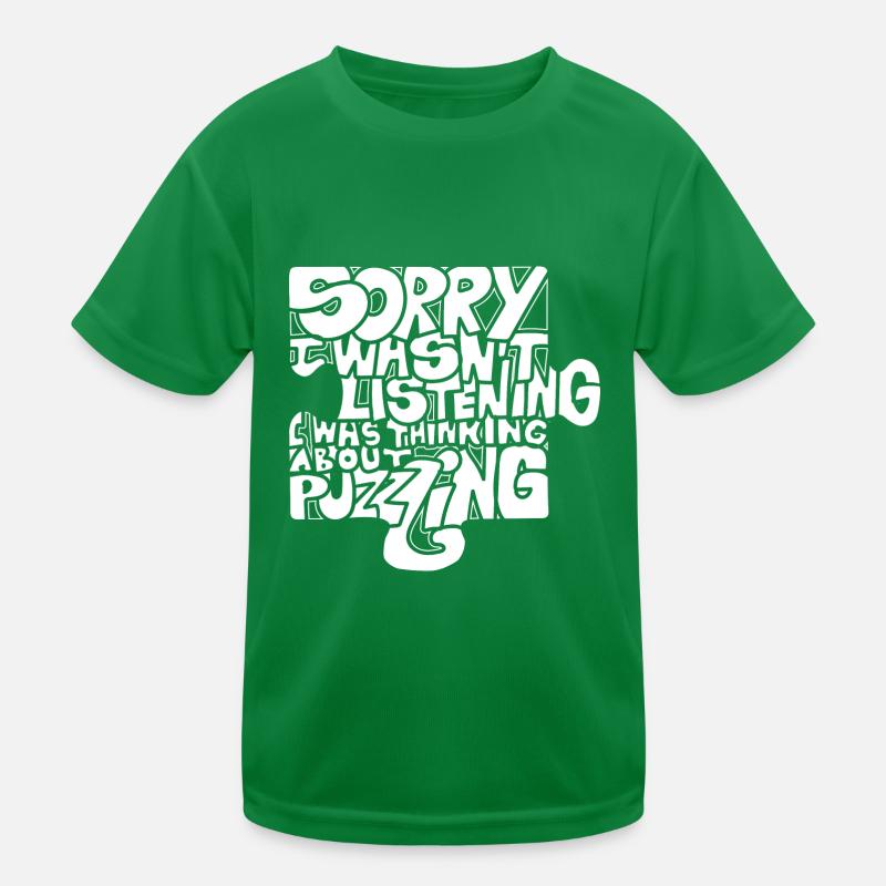 Denken Sie an rätselhafte Hobby-Puzzlespiele Kinder Funktions-T-Shirt