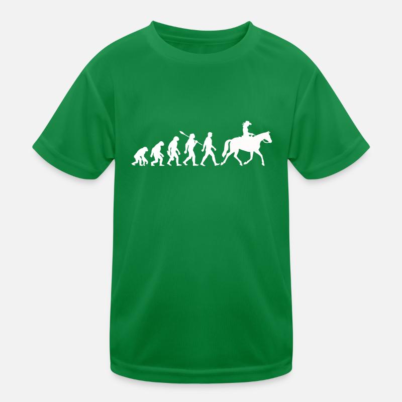 Evolution - Reiterin - Western Reiten Kinder Funktions-T-Shirt