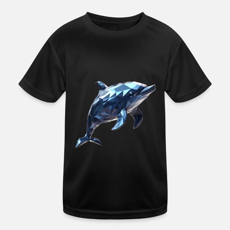 Dauphin de style géométrique T-shirt sport Enfant