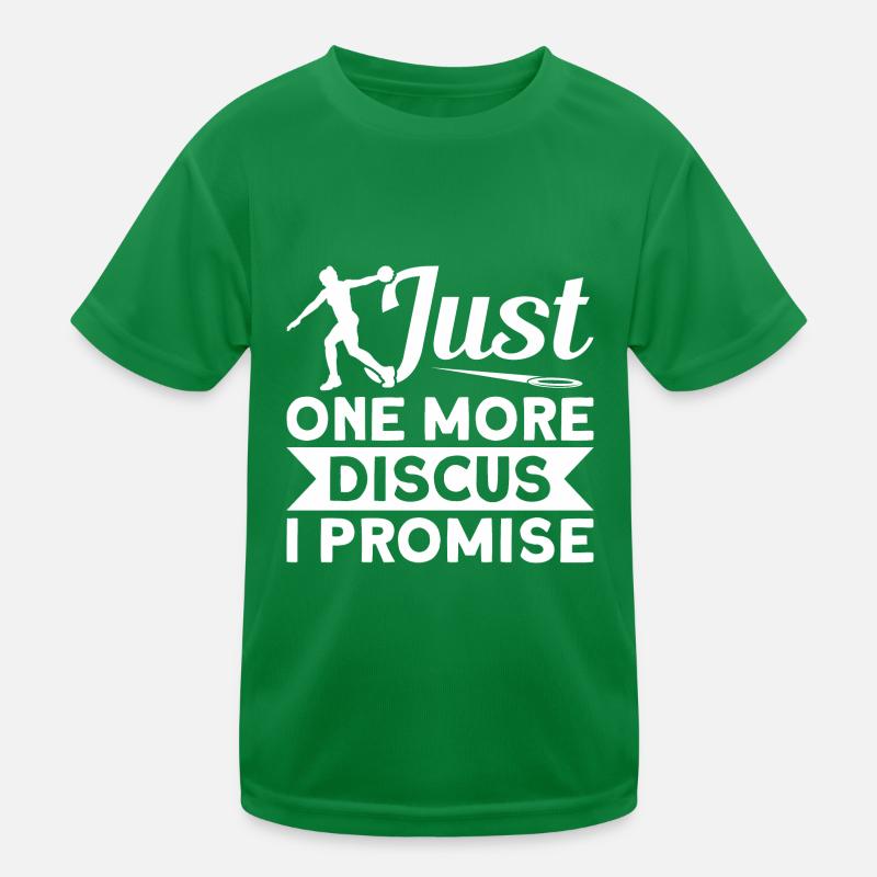 Diskuswurf Diskuswerfer Leichtathletik Diskus Kinder Funktions-T-Shirt