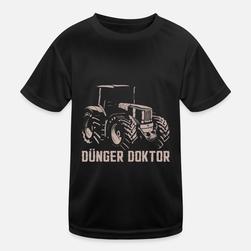Dünger Doktor Landwirt Traktor Kinder Funktions-T-Shirt