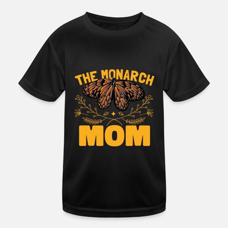 Monarch Mom Butterfly Kids Functional T-Shirt