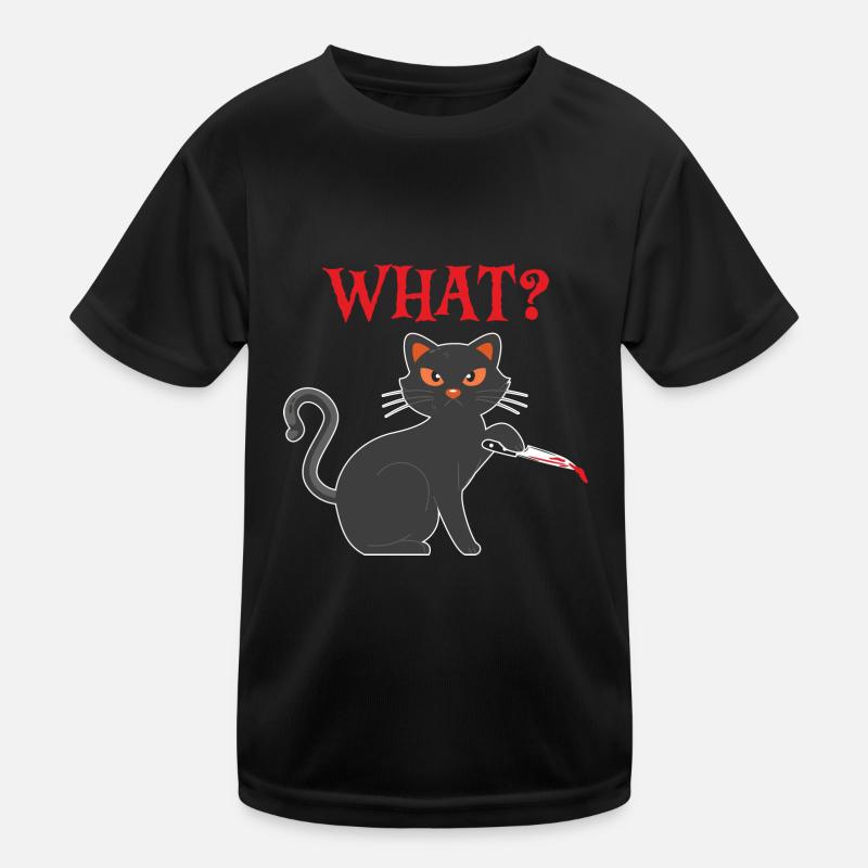 Halloween Quel chat T-shirt sport Enfant