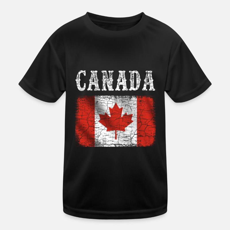 Drapeau du Canada Vintage Canada T-shirt sport Enfant