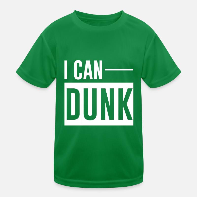 I Can Dunk 4 Kinder Funktions-T-Shirt