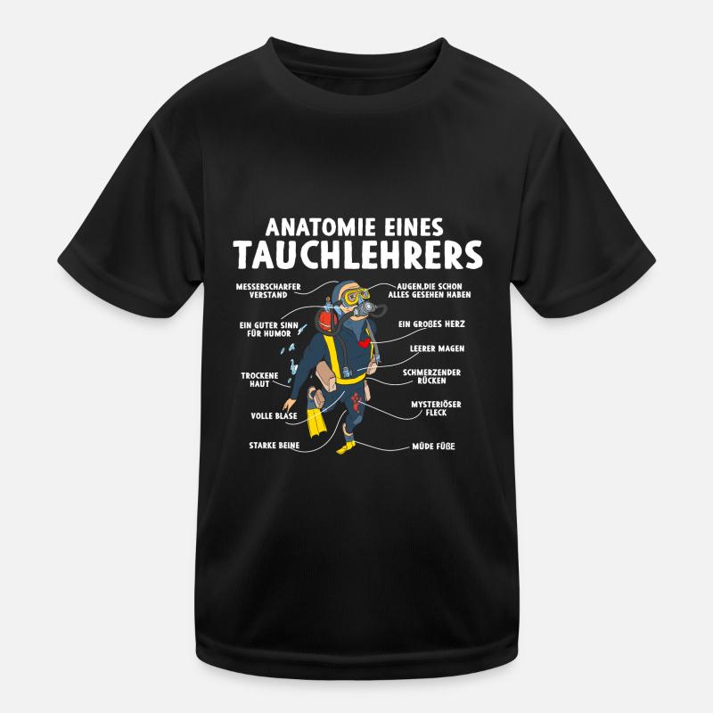 Anatomie eines Tauchlehrers Kinder Funktions-T-Shirt