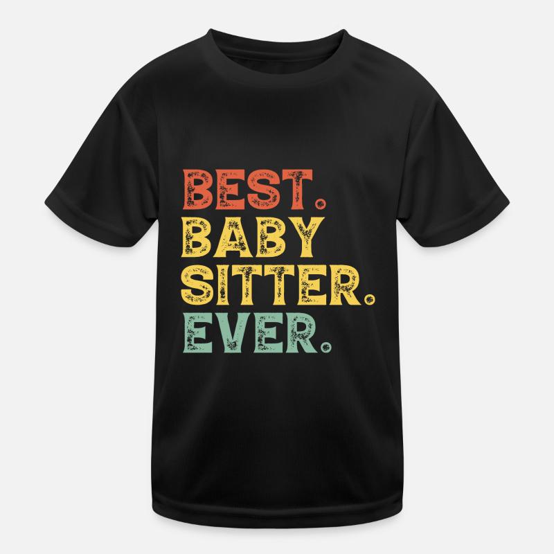 Bester Babysitter aller Zeiten Retro Vintage Babysitter Kinder Funktions-T-Shirt