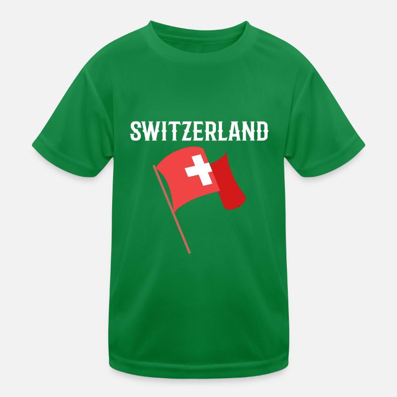 Schweiz Kinder Funktions-T-Shirt