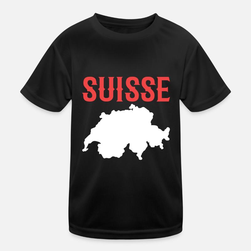 Schweiz Schweizer Schweizerdeutsch Kinder Funktions-T-Shirt